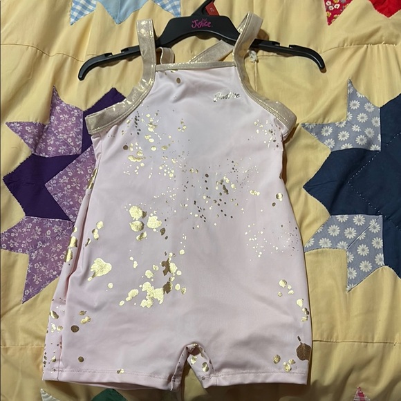 Justice Pink and Gold Kids Dance Costume - Picture 1 of 1